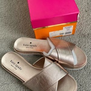 Kate Spade sandals ,rose gold